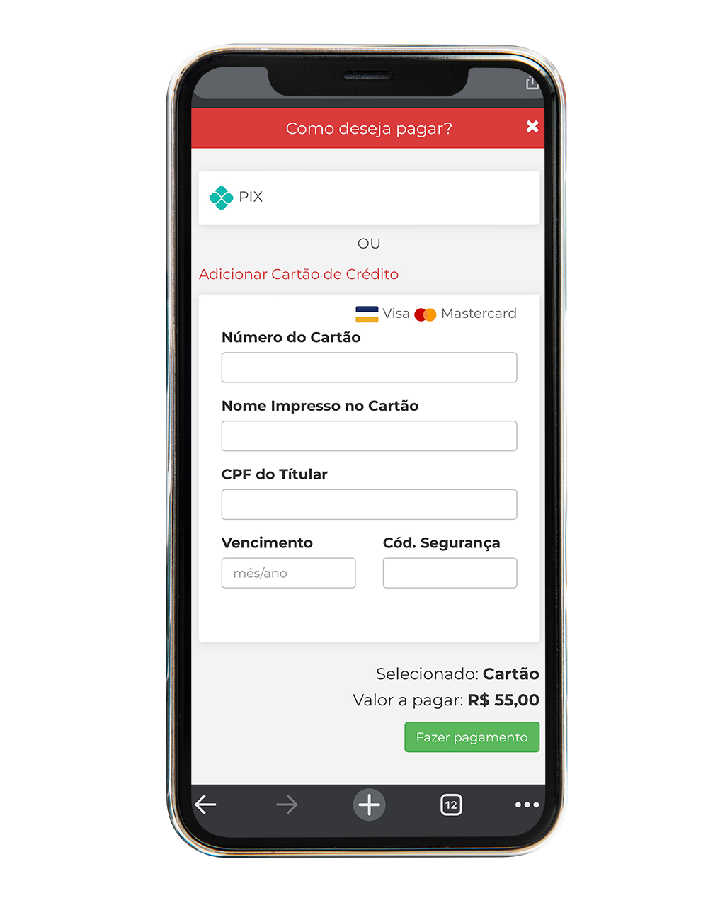 Pagamento online na Eclique